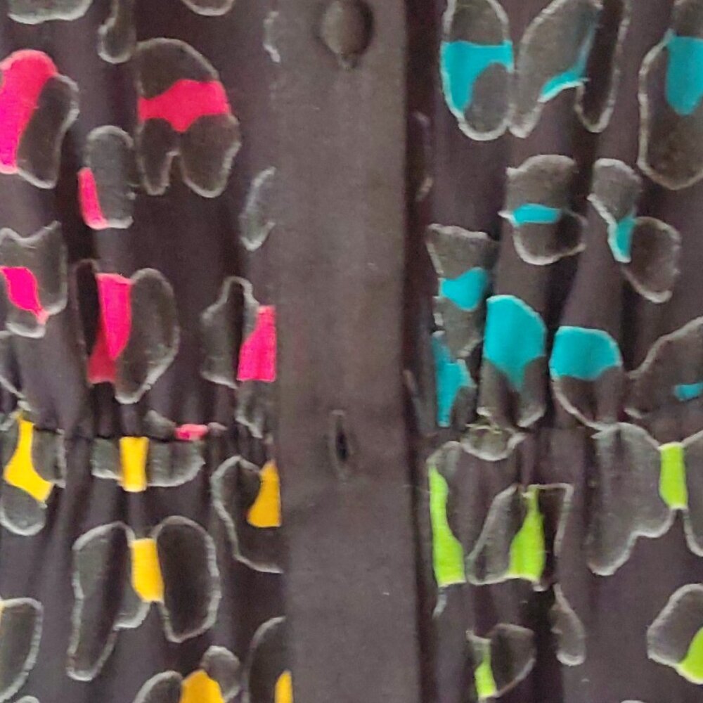 Alice and Olivia Raja Rainbow mini dress